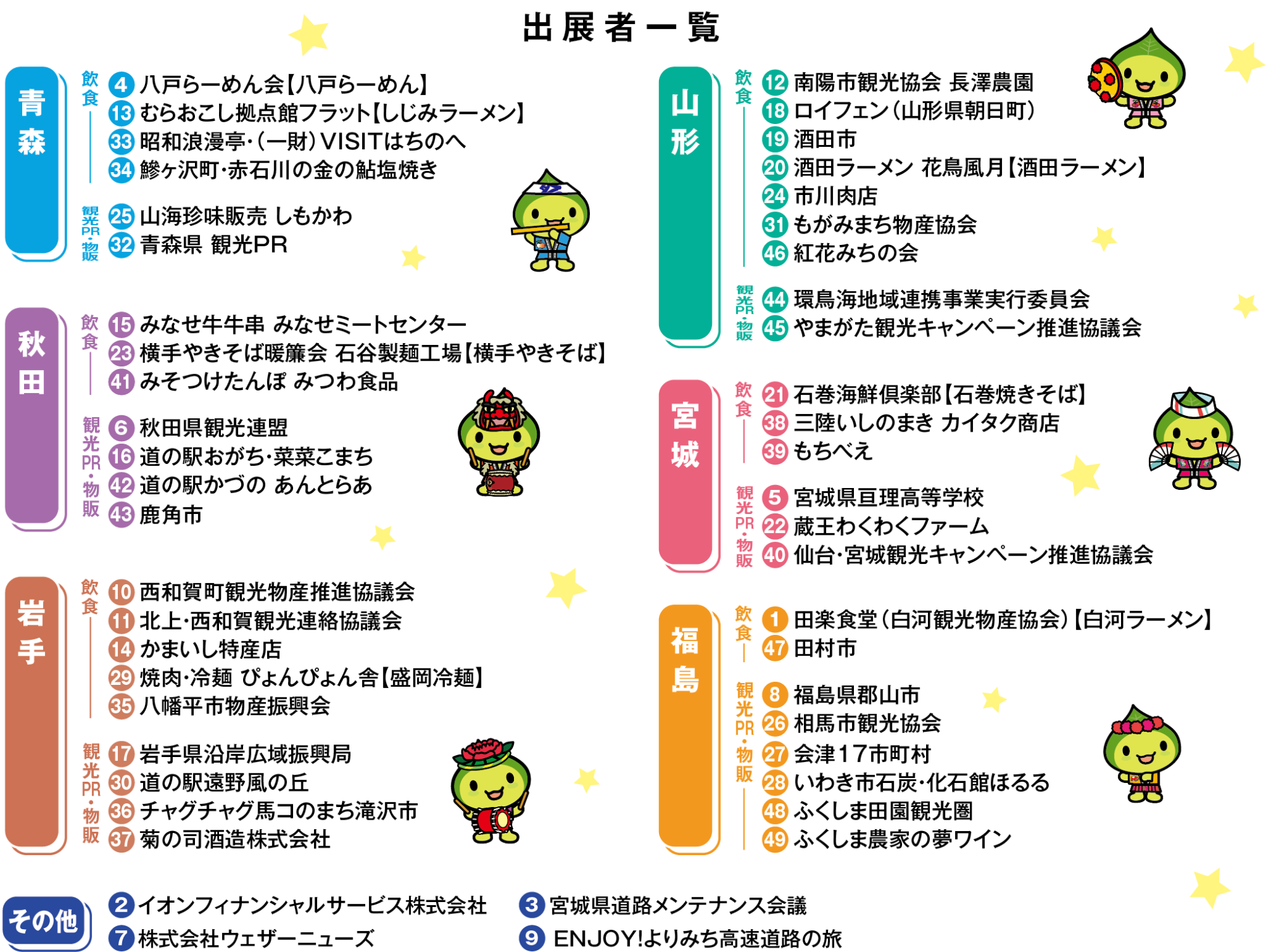 会場マップリスト